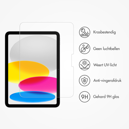 Accezz Glass screenprotector + Applicator iPad 10 (2022) 10.9 inch, afbeelding 2