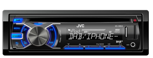 JVC KD-DB53ATE car media receiver Black