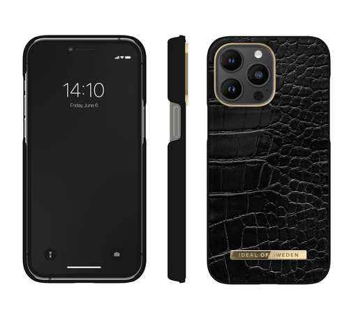 iDeal of Sweden Atelier Case iPhone 14 Pro Max Neo Noir Croco – image 3