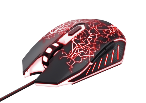 Trust GXT 105X Izza компьютерная мышь Игровой Для обеих рук USB тип-A Оптический 4000 DPI