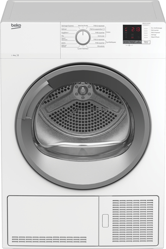 Beko DBBU8112GA0WS tumble dryer Freestanding Front-load