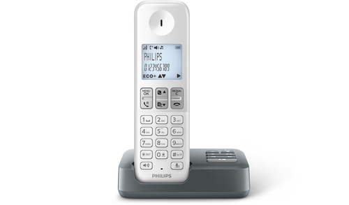 Philips D2351WG/BR telephone DECT telephone Caller ID Black, White – image 2