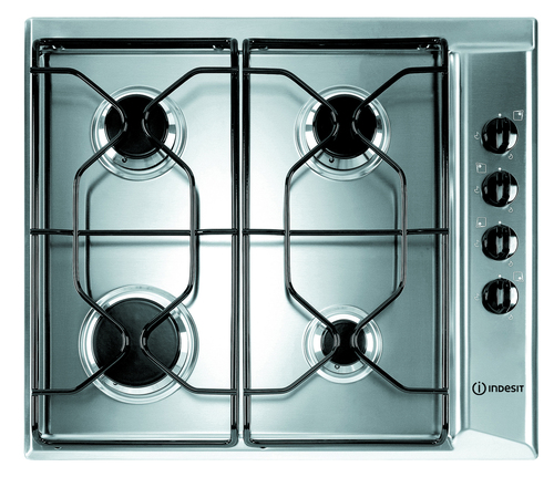 Indesit Paa 642 IX/I WE1 58 cm Gas Hob - Stainless Steel - image 1
