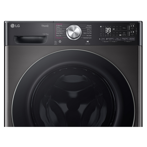 LG FWY937BCTA1 washer dryer Freestanding Front-load Black – image 3