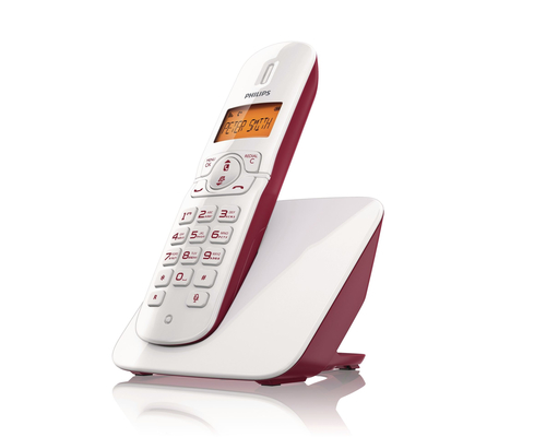 Philips BeNear CD1801R/51 telephone DECT telephone Caller ID Red, White – image 2