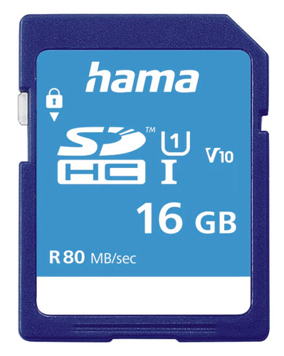 SDHC 16GB CLASS 10 UHS-I 80MB/S