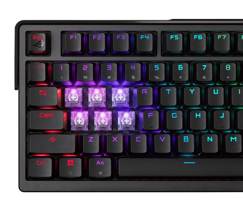 Asus Rog Azoth Extreme 75% Carbon Fiber Mechanical Gaming UK Layout Keyboard - 90MP03MA-BKEA01 - image 8