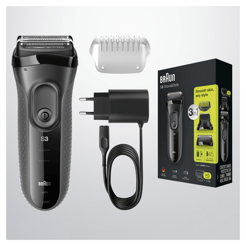 Braun Series 3 3000BT Foil shaver Trimmer Grey – image 6