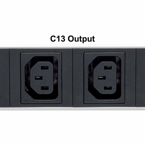 Intellinet 19 Intelligent PDU, 19 Rackmountable C13 Intelligent Power Distribution Unit Monitors Power, Temperature and Humidity (Euro 2-pin plug) Strømfordelingsenhed 8-stik Sort – billede 5
