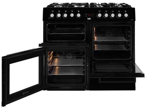 Beko KDVF100K 100cm Double Oven Range Cooker with 7 Burner Gas Hob – image 2