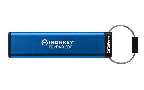 IKKP200/32GB USB KINGSTON 32GB IRONKEY KEYPA  D200FIPS140-3 LVL3 AES-256 ENCRYPT