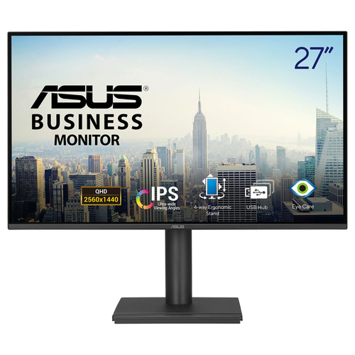 ASUS BE27AQ монитор для ПК 68,6 cm (27") 2560 x 1440 пикселей Quad HD ЖК Черный