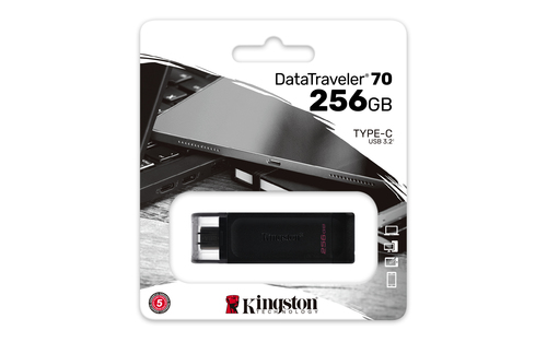 Kingston DataTraveler 70 256GB USB-C Flash Drive – DT70, Black - image 5