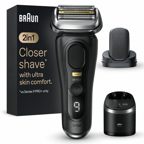 Braun Series 9 Pro+ 9590cc Wet & Dry Сеточная бритва Триммер Черный