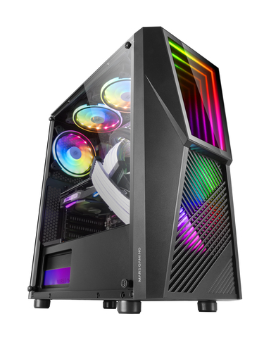 Mars Gaming MC777, ATX Computer Case, ARGB Lighting, Black – image 2