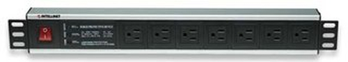 Intellinet 207102 limitador de tensión Negro 7 salidas AC 120 V 3 m imagen 2