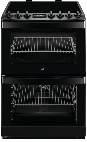 AEG CIB6743MCB cooker Freestanding cooker Electric Zone induction hob Black