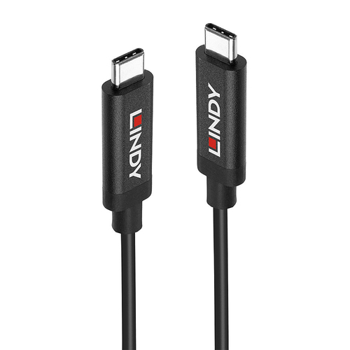 Lindy 43308 USB кабель USB 3.2 Gen 2 (3.1 Gen 2) 5 m USB C 10 Gbit/s 60 W Черный