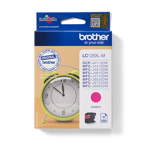 Original Brother LC125XLM High Capacity Magenta Ink Cartridge - image 1