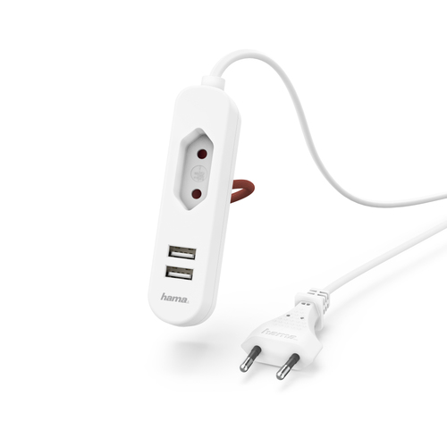 Hama 00133751 зарядное устройство для мобильных устройств Смартфон, Планшет Белый Кабель переменного тока Для помещений