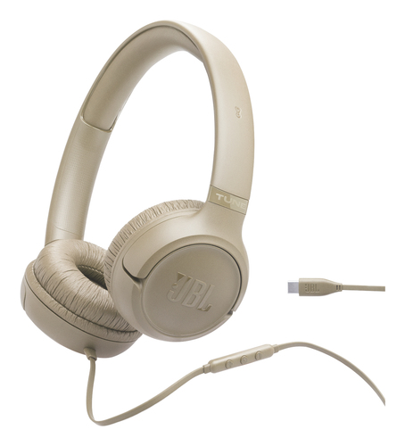 JBL Tune 530C USB C Гарнитура Проводная Оголовье Музыка/Каждый день USB Type-C Бежевый
