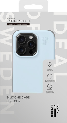 iDeal of Sweden Silicone Case MagSafe iPhone 16 Pro Light Blue – image 5