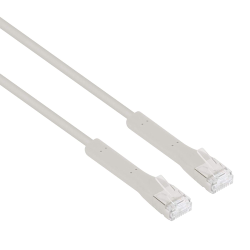 INTELLINET Patchkabel Flexi Cat6a F/FTP 0.5m 10G koper grijs, afbeelding 2