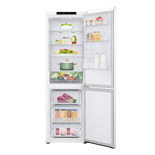 LG NatureFRESH GBV21L0ESW Fridge Freezer - White - E Rated – image 3