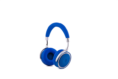 CoolBox COO-AUB-12BL headphones/headset Wired & Wireless Head-band Calls/Music Bluetooth Blue, White – image 1