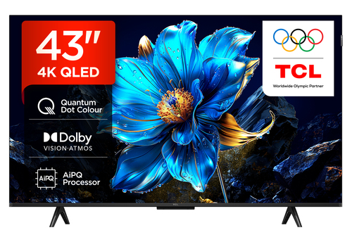 TCL 43P7K-UK TV 109.2 cm (43") 4K Ultra HD Smart TV Wi-Fi Metallic 350 cd/m²