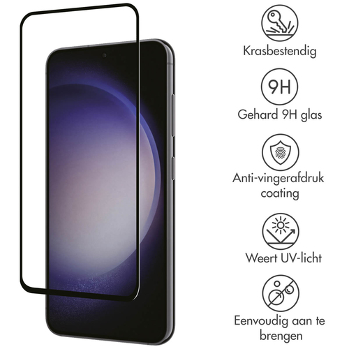 Accezz Gehard Glas Full Cover Screenprotector Samsung Galaxy A54 (5G) / S23 FE, afbeelding 2