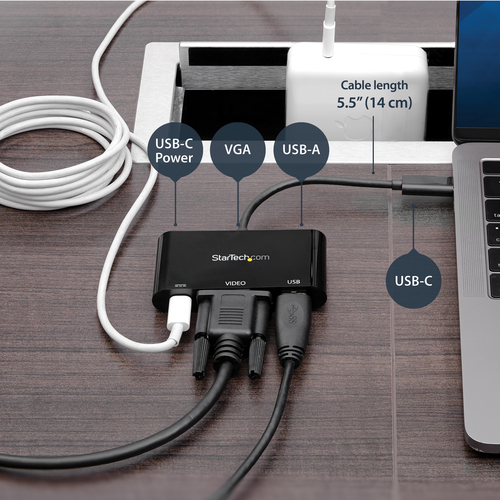 StarTech.com USB-C VGA Multiport Adapter - USB 3.0 Port – image 8