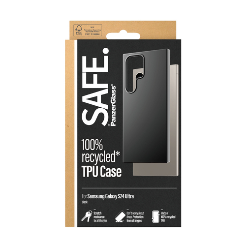 PanzerGlass SAFE. by PanzerGlass® TPU Case Samsung Galaxy S24 Ultra | Black – image 3