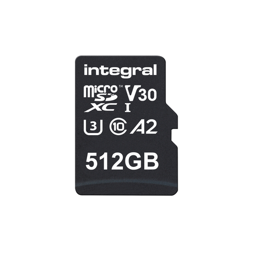 Integral 512GB MICRO SDXC UHS-1 U3 CL10 V30 A1 UP TO 100MBS READ 50MBS WRITE – image 2