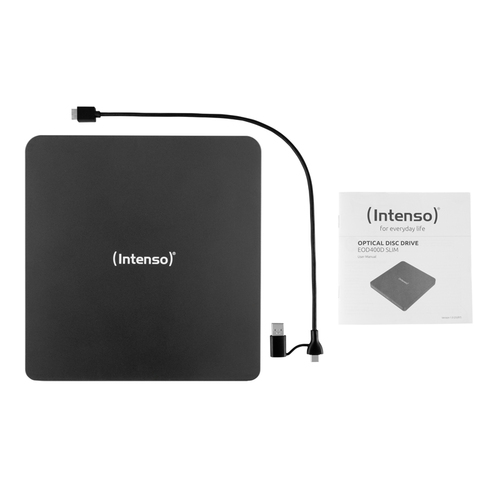 Intenso EOD 400D Slim Externe DVD-brander Retail Micro-USB 3.2 Gen 1 (USB 3.0) Zwart – Foto 9 van 11
