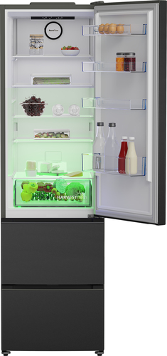 Beko GNE4603VA 70/30 Fridge Freezer - Anthracite, Silver/Grey - image 3