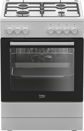 Beko FBE62120WD Freestanding cooker Electric Gas Black, White