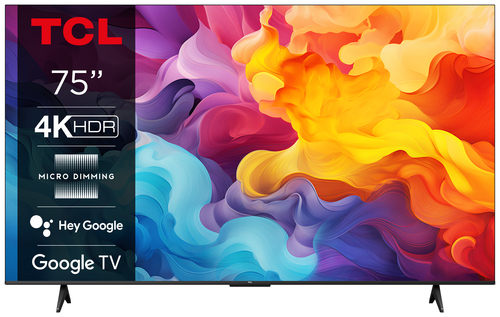 TCL P655 75P655 телевизор 190,5 cm (75") 4K Ultra HD Smart TV Wi-Fi Черный