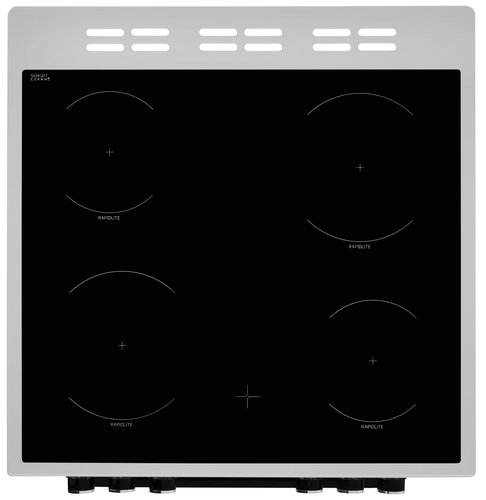 Beko XTC653S cooker Freestanding cooker Electric Ceramic hob Silver – image 4