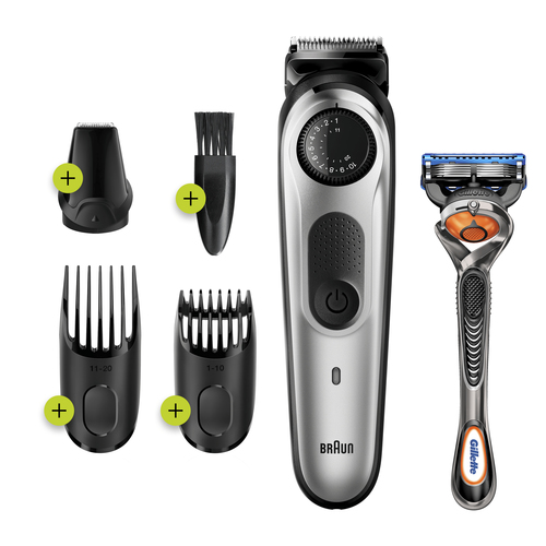 Braun Beard Trimmer BT5260 Men Trimmer & Hair Clipper, 39 Length Settings, Black/Silver Metal – image 1