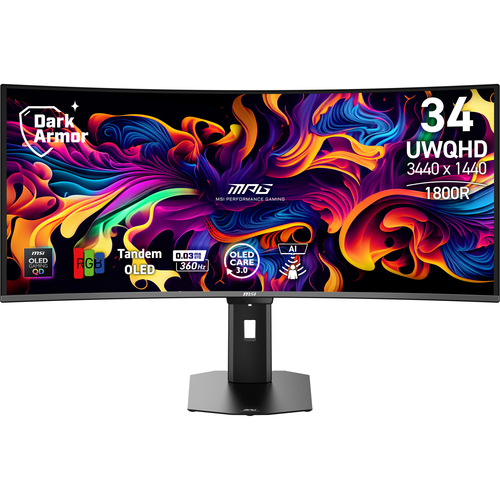 MSI MPG 341CQR X36 QD-OLED Curved