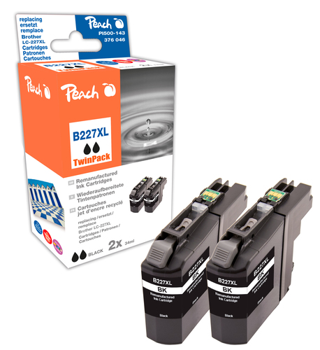 Peach 0F319379 ink cartridge 2 pc(s) Compatible High (XL) Yield Black