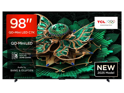 TCL 98C7K-UK TV 2.49 m (98") 4K Ultra HD Smart TV Wi-Fi Black 3000 cd/m²