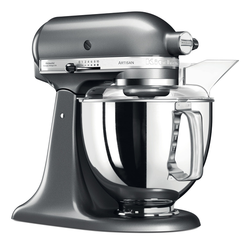 KitchenAid Artisan Küchenmaschine 5KSM175PS Medaillon-Silber – Foto 4 von 6