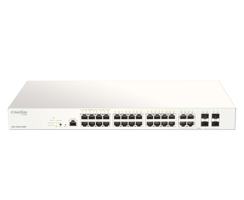 D-Link DBS-2000-28MP/E network switch Managed L2 Gigabit Ethernet (10/100/1000) Power over Ethernet (PoE) Grey