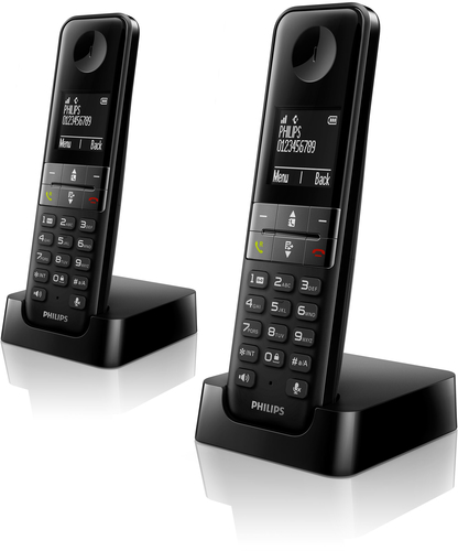 Philips D4502B/23 telephone DECT telephone Caller ID Black