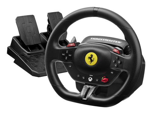 Thrustmaster T98 Ferrari 296 GTS Черный USB Рулевое колесо+педали Аналоговый/цифровой ПК, Xbox One, Xbox Series S, Xbox Series X, Xbox One X, Xbox One S