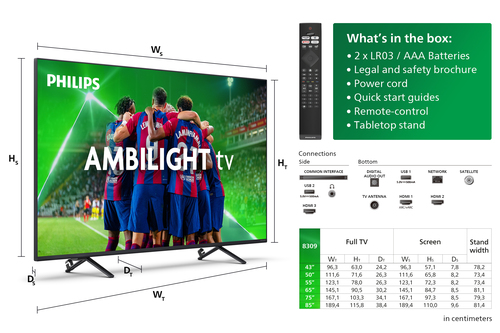 Philips 50PUS8309 Ambilight (2024), afbeelding 4