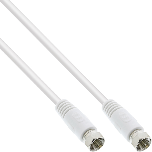 Product image: InLine SAT Cable 2x shielded ultra low loss 2x F-male >75dB white 7m