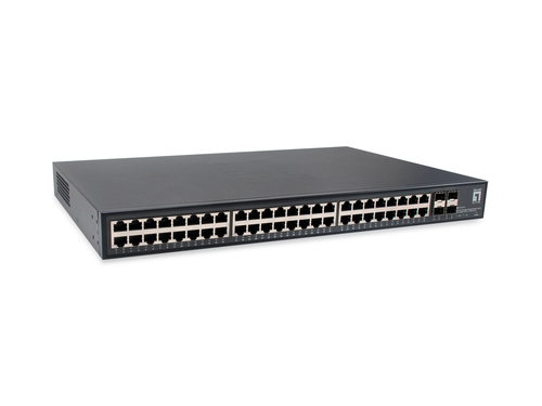 LevelOne GTU-5211 network switch Unmanaged Gigabit Ethernet (10/100/1000) Black – image 1